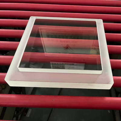 Custom square sight glass with a raised frame