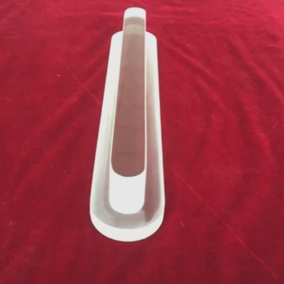 Custom elongated sight glass with a rounded slot