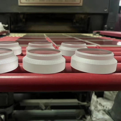 Custom machined stepped sight glass 