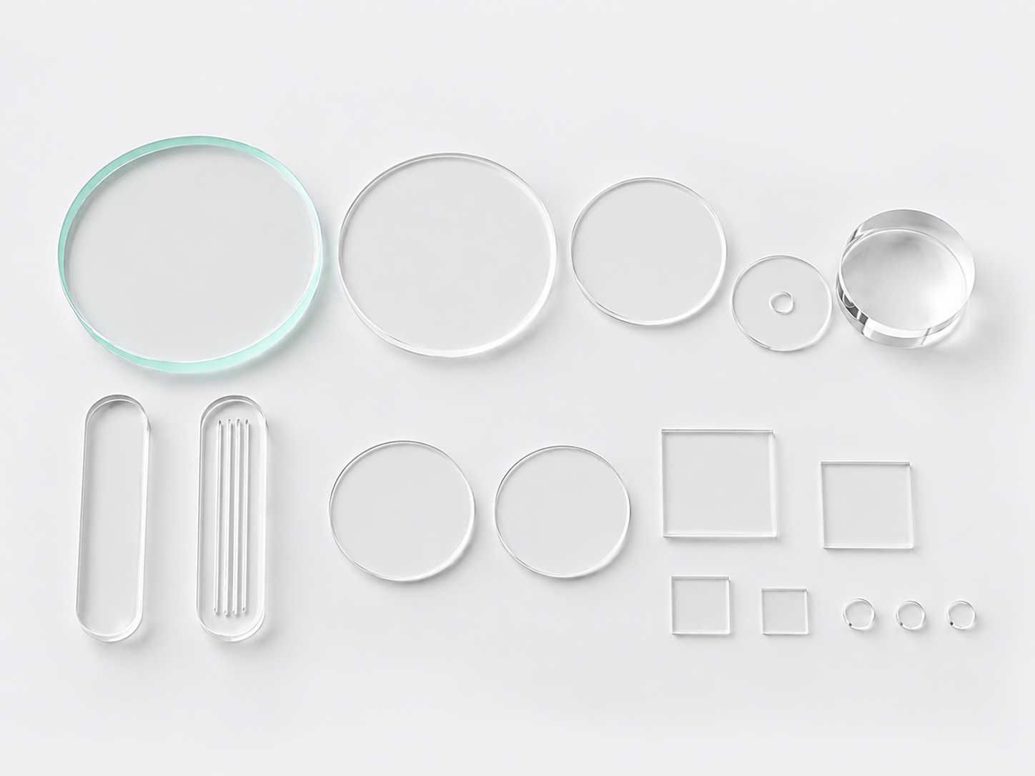Reflex Gauge Glass, Transparent Gauge Glass, Circular Sight Glass, Borosilicate Glass Tube and Irregular Shape Glass.