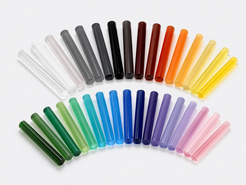colored glass rods 