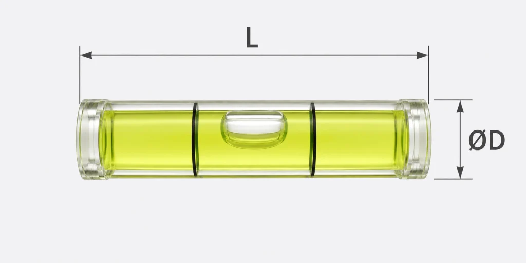 cylindrical tubular vials dimension diagram
