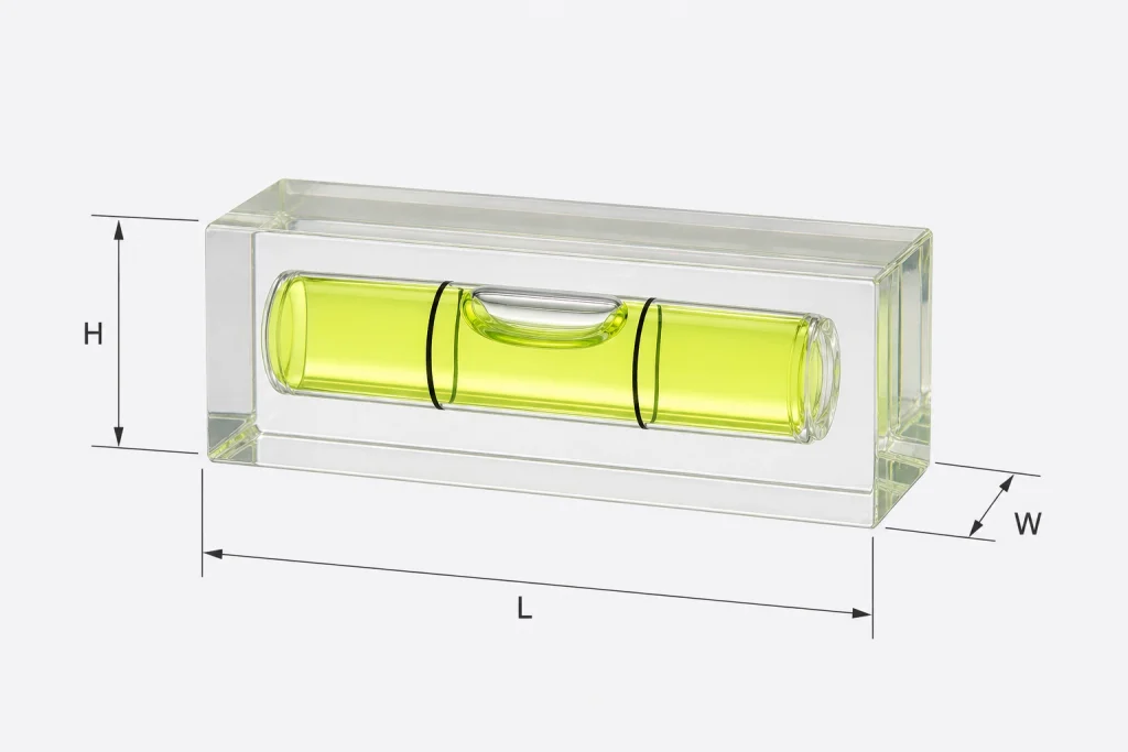 rectangular block vials dimension diagram