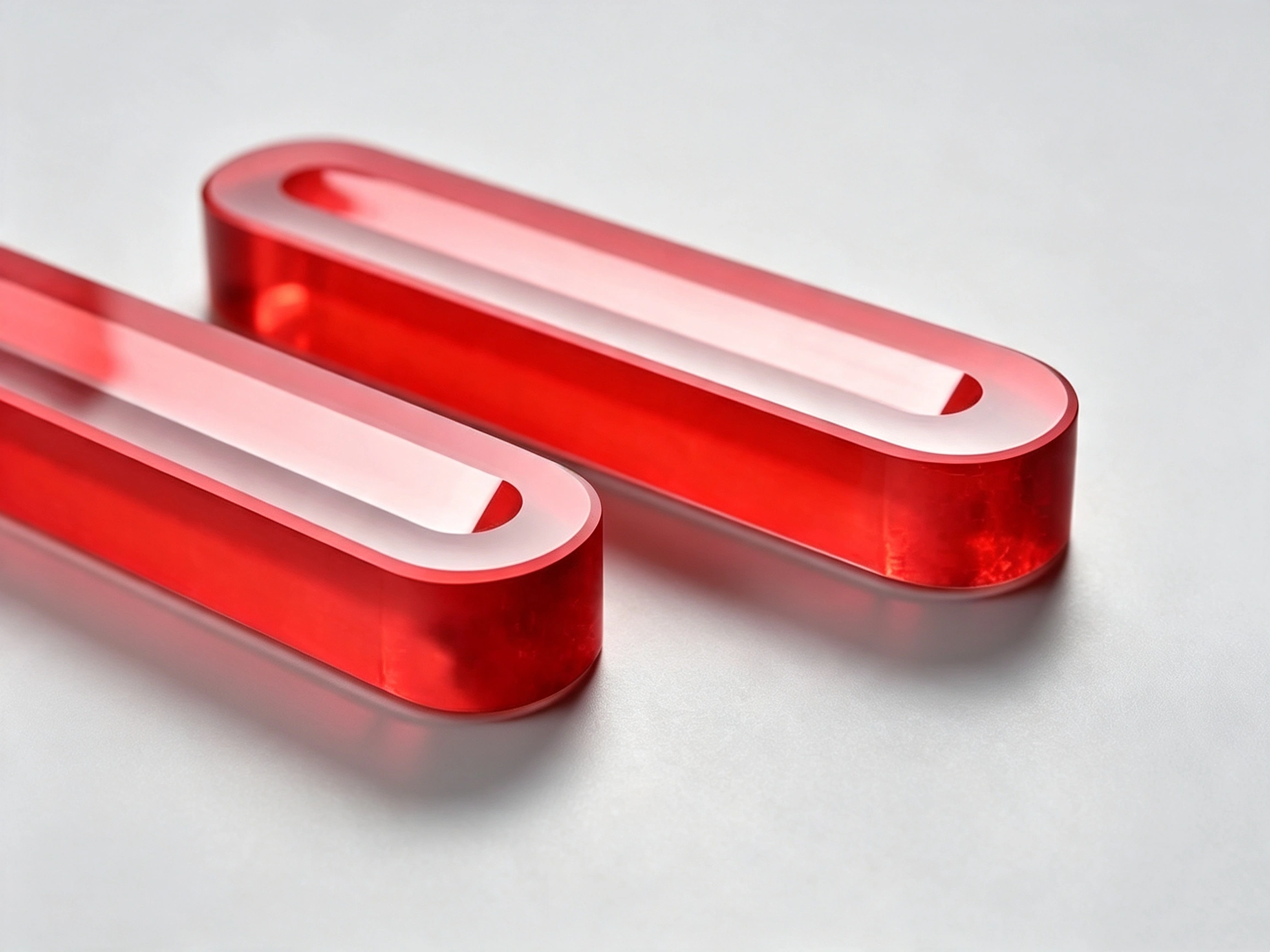 red borosilicate gauge glass