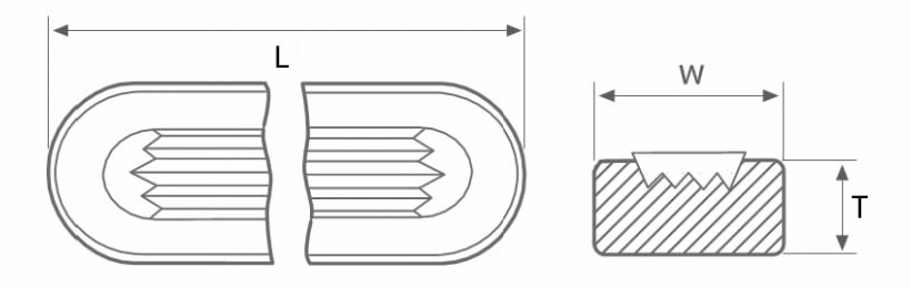 reflex gauge glass dimension drawing