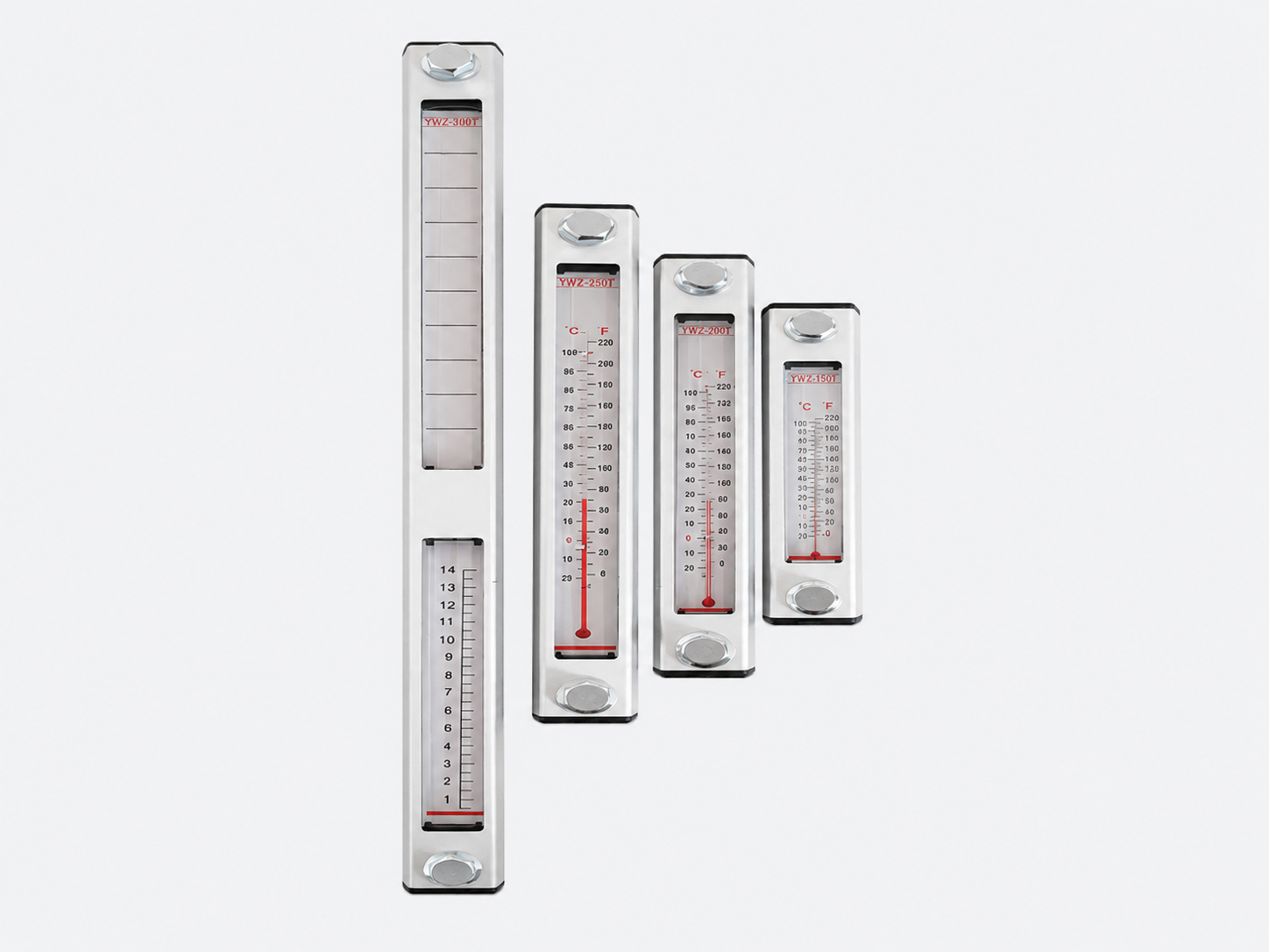 hydraulic oil level gauge with thermometer